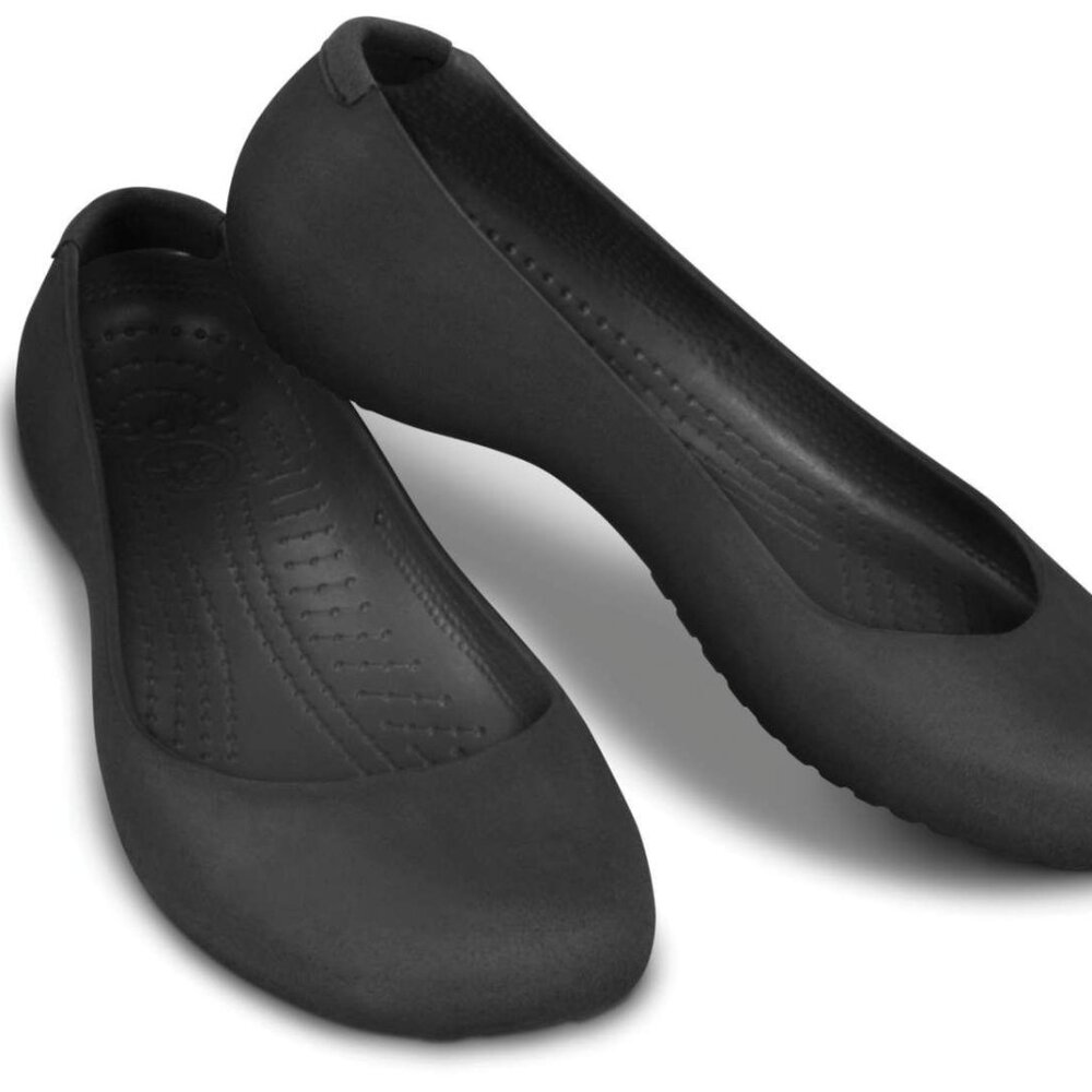 COPY - Crocs Marnie Ballet Flat - Women's Size 9 - Faux Suede Black